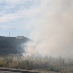 Incendio campetto via Alfieri