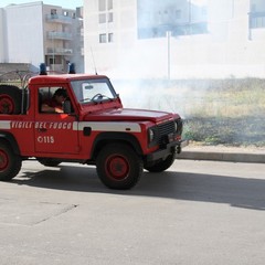 Incendio campetto via Alfieri