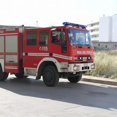 Incendio campetto via Alfieri