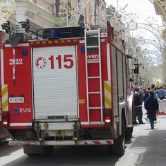 Incendio in via Fornaci