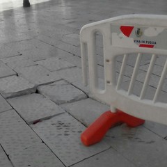 Basole divelte nel centro storico