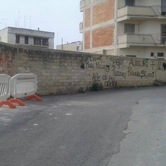 Muro crollato in via Giotto