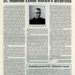 Passeggiando con la storia- Don Simeone Leone