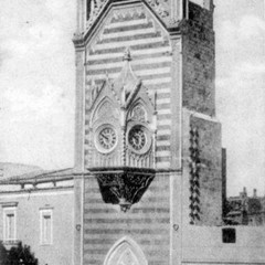 Torre orologio in una foto degli anni del secolo scorso Foto
