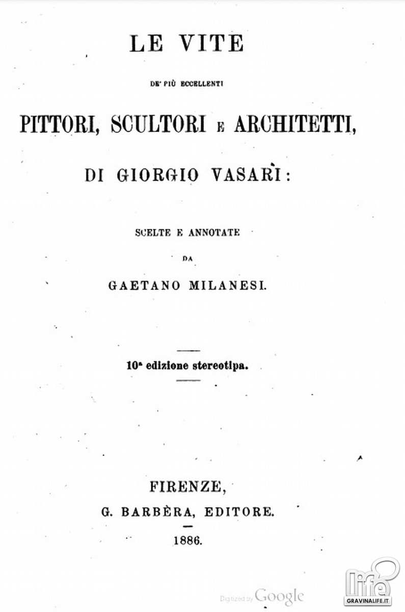 Copertina de Le vite dei pittori di Giorgio Vasari Foto