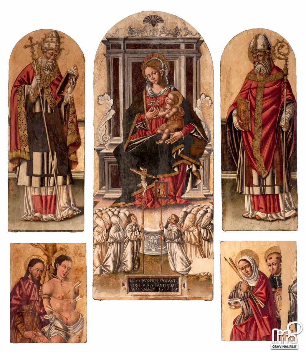 Polittico della Madonna della Margherita e santi chiesa del Purgatorio Ruvo Foto