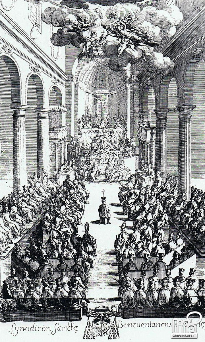 Uno dei Sinodi diocesani celebrati dallOrsini nella Cattedrale di Benevento JPG