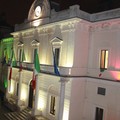 Illuminazione di palazzo di città per i 150° Anniversario dell’Unita’ d’Italia