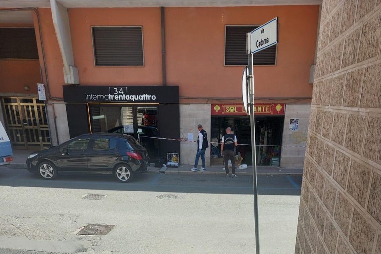 accoltellamento via casale -PS fa rilievi