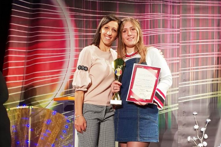 Arianna Argentiere, 1° premio in Romania