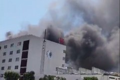 Incendio all'ospedale Miulli di Acquaviva, non ci sono persone coinvolte