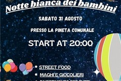 Arriva la notte bianca dei bambini