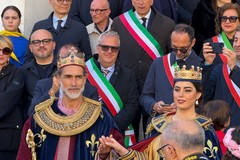 Fiera San Giorgio, taglio del nastro: Intervista al Re e alla Regina.