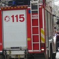 Incendio nel centro storico