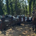 Carabinieri a Cavallo nel bosco Difesa Grande