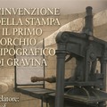Incontro su invenzione della stampa e del primo torchio tipografico di Gravina
