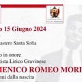 Incontro in onore dell'artista lirico gravinese: Domenico Romeo Morisani