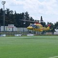 Lo stadio utilizzato per soccorso di emergenza