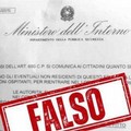 Falso Volantino del Ministero degli Interni