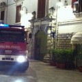 Fuoco nella notte al palazzo del Principe