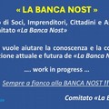 Incontro per parlare de  "la banca nost "