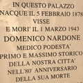 Una lapide per Domenico Nardone