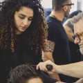 La giovane Maria Angelica Losacco, hair stylist alla fashion week Milano