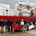 Dalla vittoria al molo: la  "Benedetto XIII " sale a bordo della Life Support di Emergency