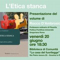 Presentazione libro “l’etica Stanca”