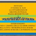 Domenica 27 a Gravina “Volontariato in Piazza”