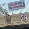 Rimosso striscione contro l’Antifascismo