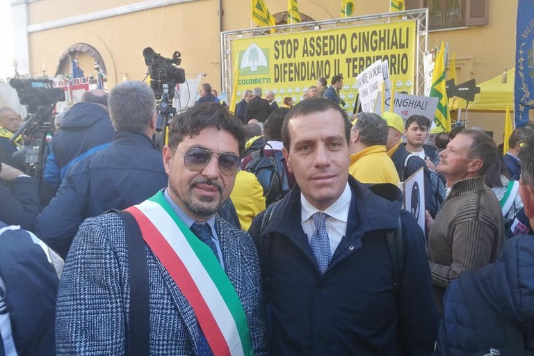 protesta cinghiali lafabiana