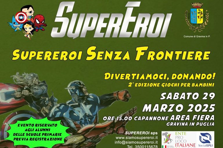 Supereroi senza frontiere Divertiamoci Donando