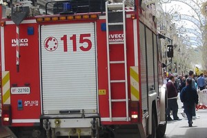 Incendio in via Fornaci