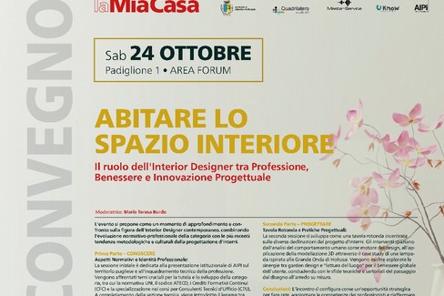 “Abitare lo spazio interiore”: convegno alla fiera “La Mia Casa”