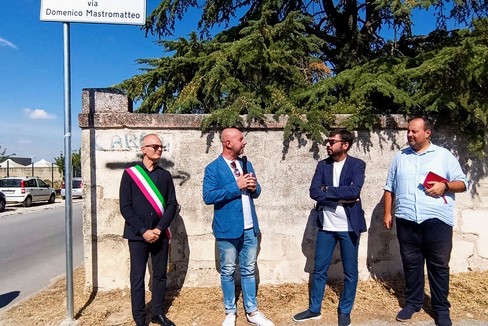 Intitolazione strada a Domenico Mastromatteo