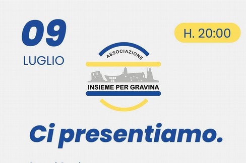 L’ass. “Insieme per Gravina” si presenta alla città