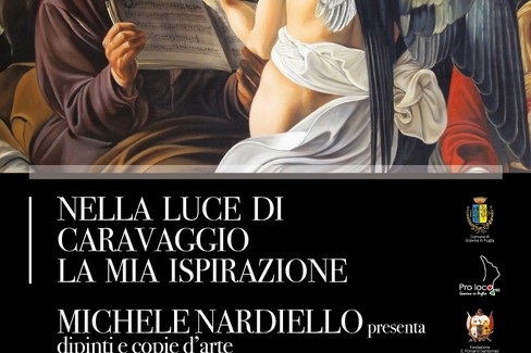 “Nella luce di Caravaggio la mia ispirazione”. Mostra omaggio a Gravina dell’artista Michele Nardiello
