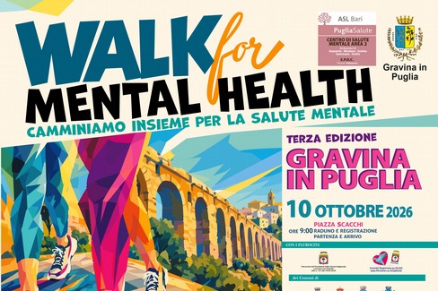 Walk for mental Health: camminiamo insieme per la Salute mentale