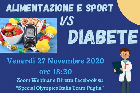 Webiner su “Alimentazione e Sport vs Diabete”