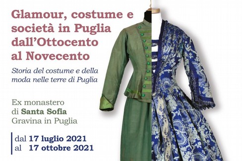 “Glamour, costume e società in Puglia dall’ 800 al 900”, abiti in mostra all’ex convento Santa Sofia