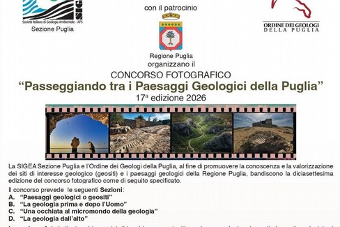 Concorso “Passeggiando tra i Paesaggi Geologici della Puglia”