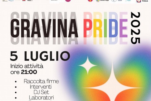 Gravina Pride 2025 “Un Pride non si revoca: si ascolta, si capisce, si sostiene”