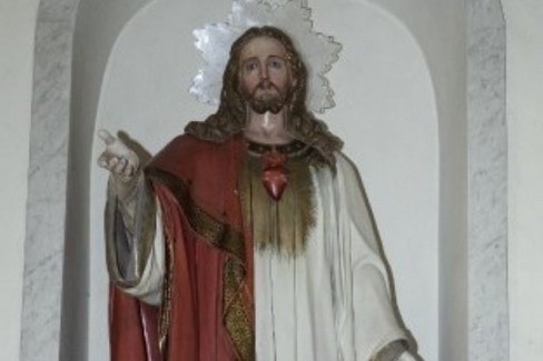 statua sacro cuore di gesù- chiesa sant'agostino
