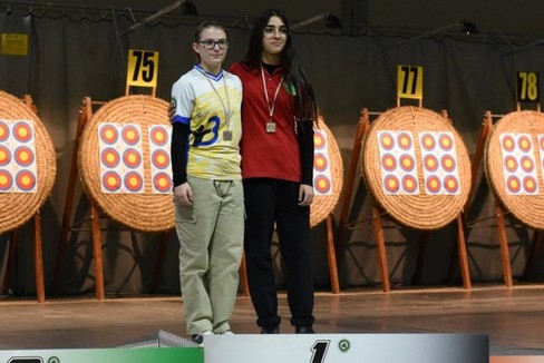 Valeria Zerni, premiazione campionati italiani tiro con l'arco