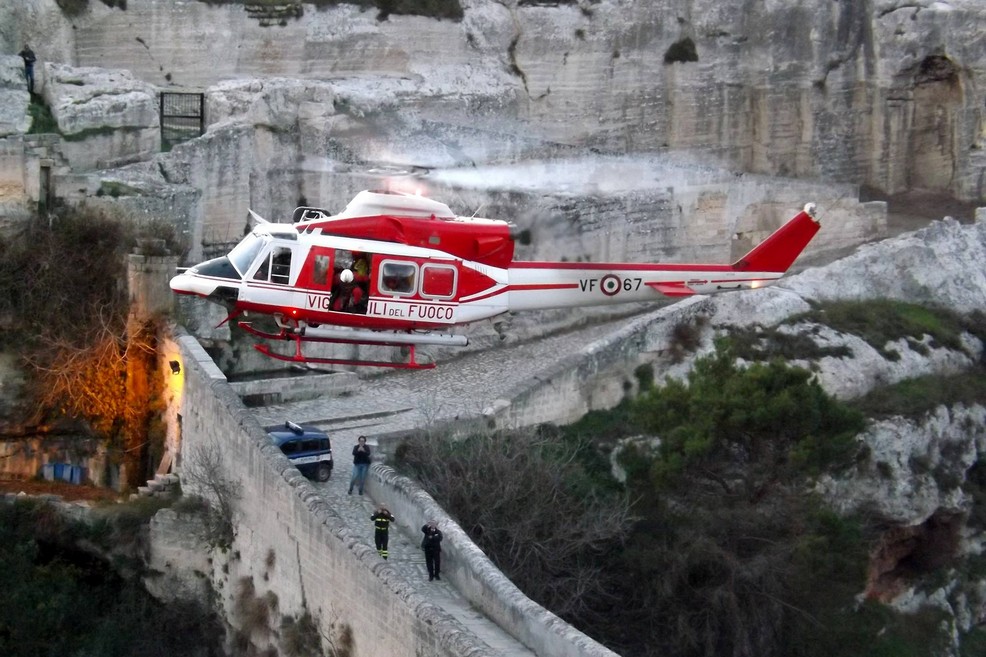 vigili del fuoco recupero