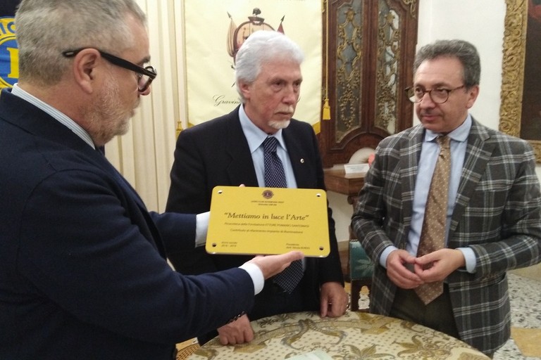 conferenza stampa ristrutturazione pinacoteca Fondazione Santomasi
