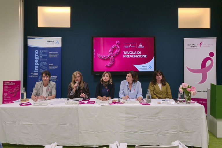 Prevenzione e territorio: BPPB, Komen Puglia e Andriani insieme